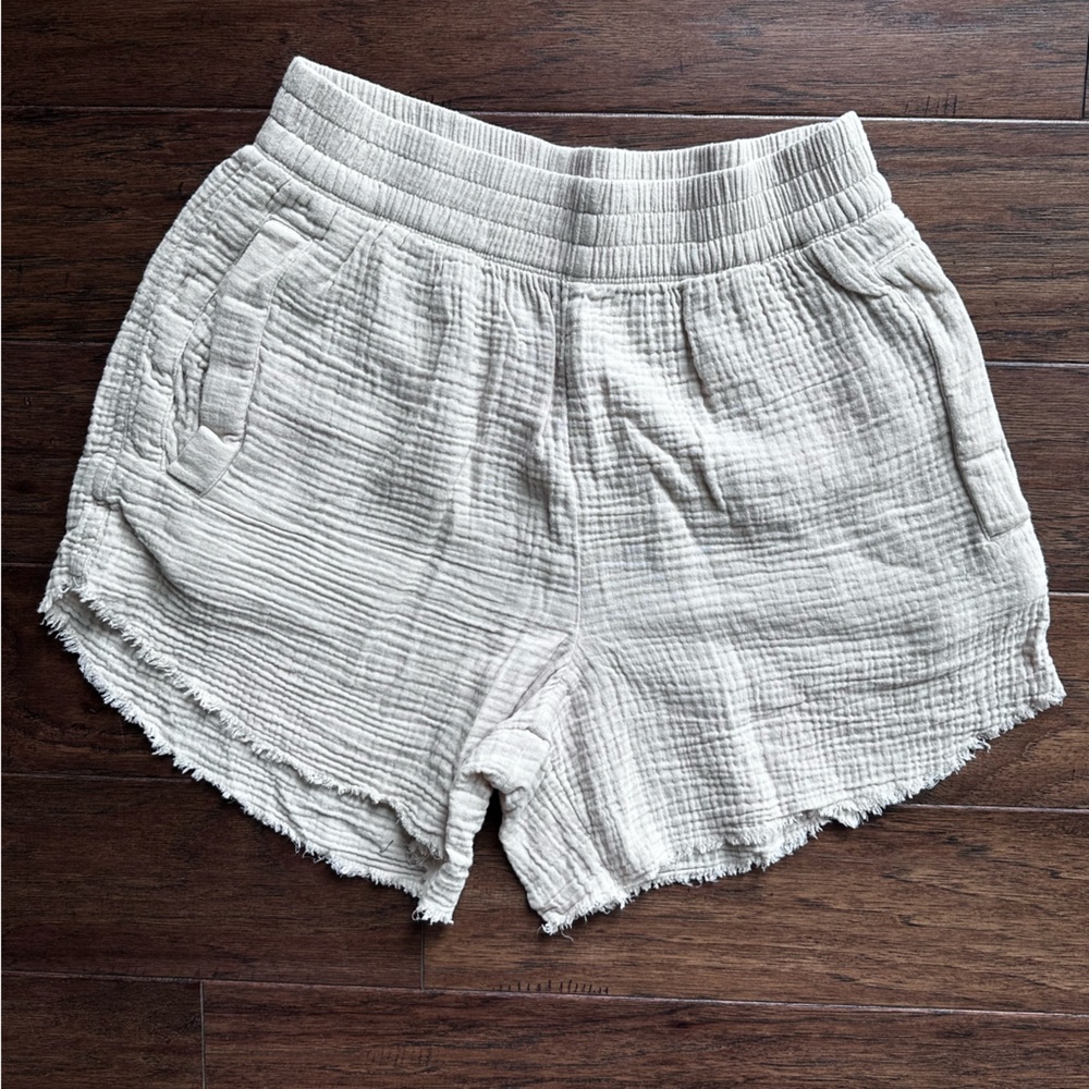 Gauze high waisted short